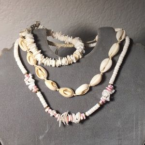 3 piece  "Sally wears sea shells" jewelry set  BOGO